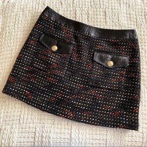 NWT Veronica Beard Lucy Tweed Skirt in Earth